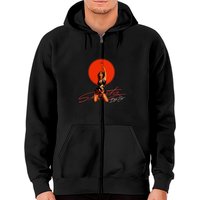 Doja Streets Cat Zip Hoodie for Unisex in Black