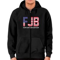 Hoodie zippé Vintage Fjb Do Not Comply Flag Art — Sweats à capuche pour hommes