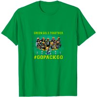 T-shirts pour hommes Green Gold Together en noir — T-shirts pour hommes