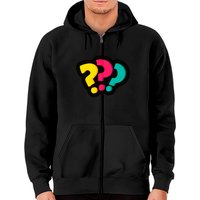 Mitski Mystery Zip Hoodie for Unisex in Black
