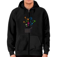 Mitski Mystery Zip Hoodie for Unisex in Black
