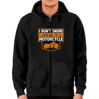 Je ne ronfle pas, je rêve que je suis un motard qui ronfle - Hoodie zippé — Sweats à capuche pour hommes