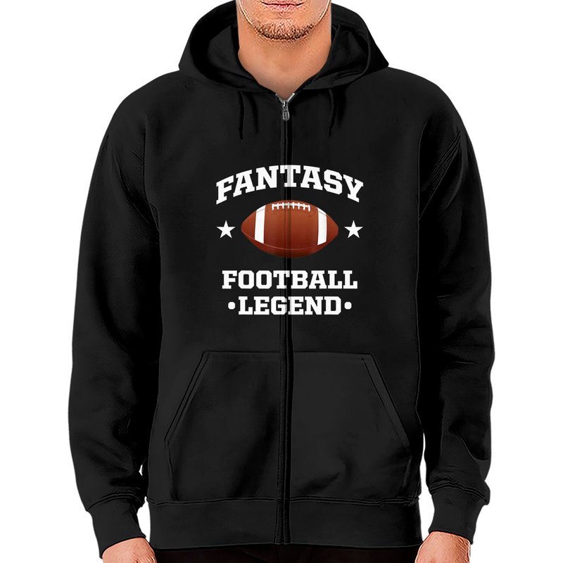 Hoodie zippé Football Day Football Legend — Sweats à capuche pour hommes