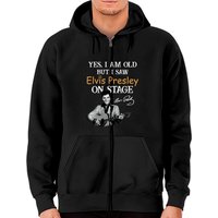 Yes, I'm Old But I Saw Elvis Presley On Stage Zip Hoodie — Mens Hoodies
