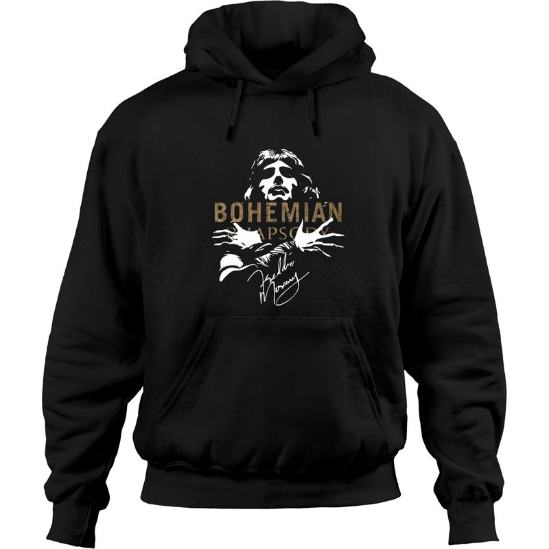 Hoodies Unisex Bohemian Rhapsody en Noir — Sweats à capuche pour hommes