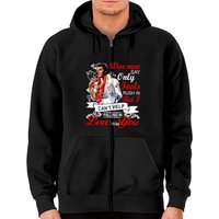 Haut à capuchon zippé Elvis Presley Falling In Love With You — Sweats à capuche pour hommes