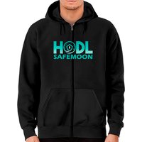 Hoodie Zip Safemoon Hodl Blockchain Cryptomonnaie — Sweats à capuche pour hommes