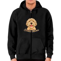 Hoodie zippé Doodle Mama pour unisexe Goldendoodle Gifts