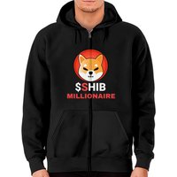 Hoodie zippé Shib Millionaire Shiba Inu Token Crypto Coin Hodler — Sweats à capuche pour hommes