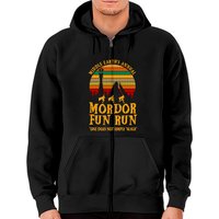 Hoodie zippé de la course annuelle de Mordor de Middle Earths — Sweats à capuche pour hommes
