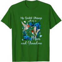 My Greatest Blessing Call Me Mom And Grandma Hummingbird T-Shirt — Mens T Shirts