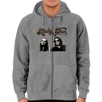 Hoodie zippé Steely Dan unisexe rouge — Sweats à capuche pour hommes