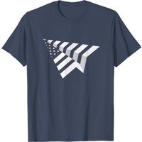 Paper Plane USA Men's Paper Airplane T-Shirt in Black — Mens T Shirts