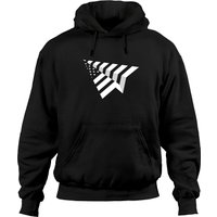 Paper Plane USA Paper Airplane Pullover Hoodie for Unisex — Mens Hoodies