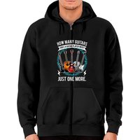 Guitar Zip Hoodie pour guitaristes - Noir unisexe