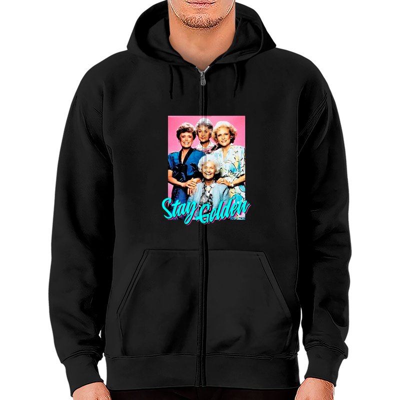 Bioworld The Golden Girls Stay Golden Zip Hoodie — Sweats à capuche pour hommes