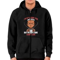 Hoodie Zippé Boondocks pour Unisexe en Noir — Sweats à capuche pour hommes