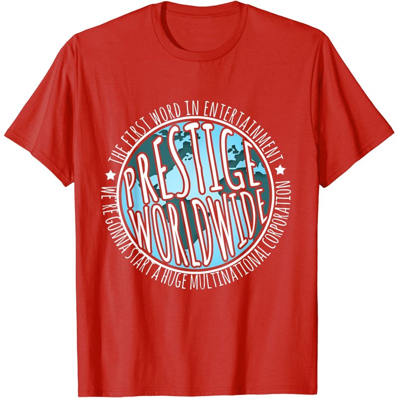 Prestige Worldwide Men's T-shirt with Funny Movie Quote