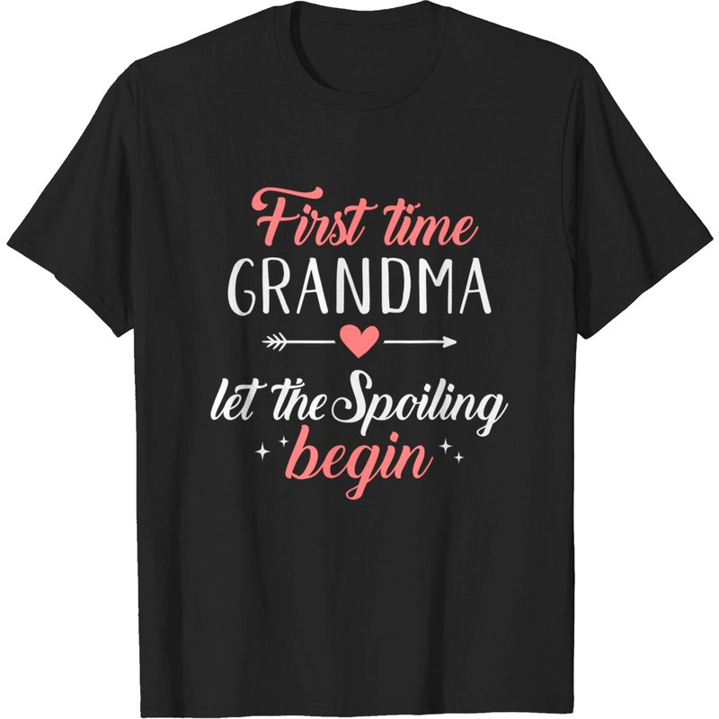 First Time Grandma Let The Spoiling Begin T-Shirt for Men — Mens T Shirts