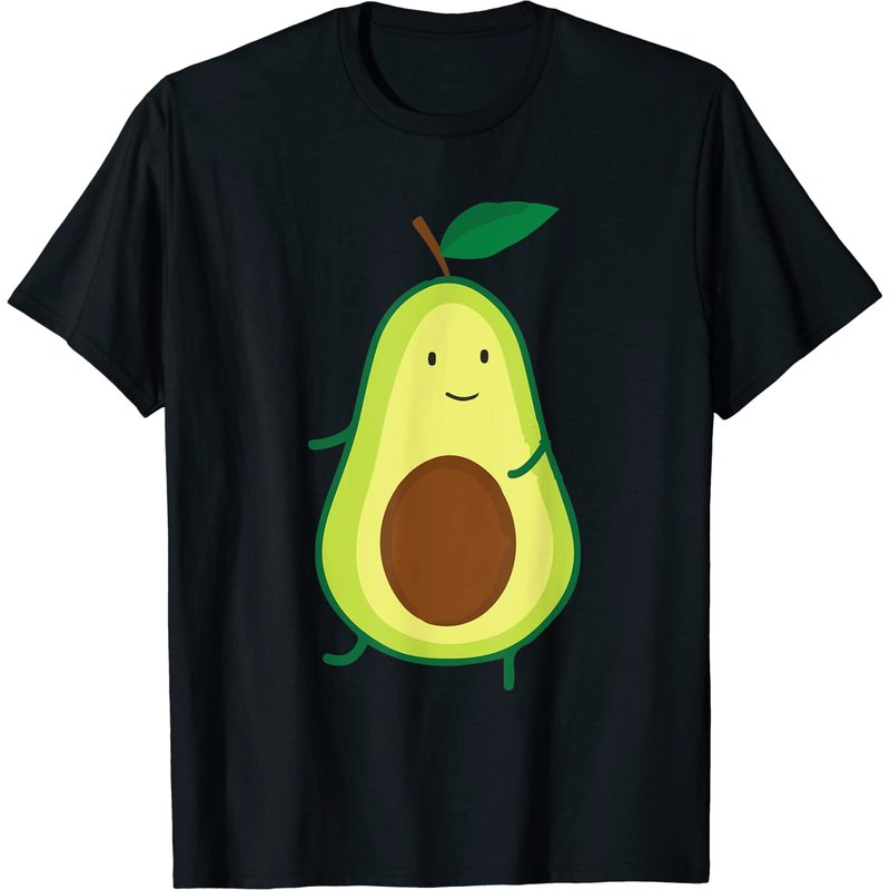 T-shirt Avocado Meme pour hommes - Noir — T-shirts pour hommes