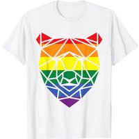 Bear Geometric T-Shirt Papa for Men's Gay Pride Month