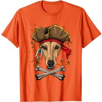 T-shirt Pirate Dogs Chien Pirate Greyhound Cadeau d'Halloween — T-shirts pour hommes