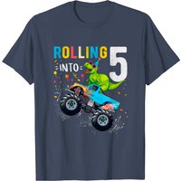 T-shirt Monstre de Dinosaure pour Garçons 5e Anniversaire — T-shirts pour hommes