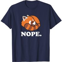 T-shirt Kawaii Panda Rouge pour hommes en noir — T-shirts pour hommes