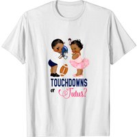 T-shirt Touchdowns Or Tutus pour Révélation de Genre pour Hommes