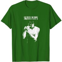 T-shirt noir pour hommes Skinny Puppy Nivek Ogre — T-shirts pour hommes