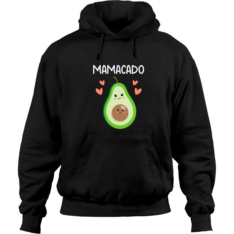 Mamacado Avocado Chandail à Capuchon pour Maman Enceinte — Sweats à capuche pour hommes