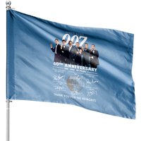 Drapeaux de Maison Anniversaire James Bond - Impression Recto-Verso
