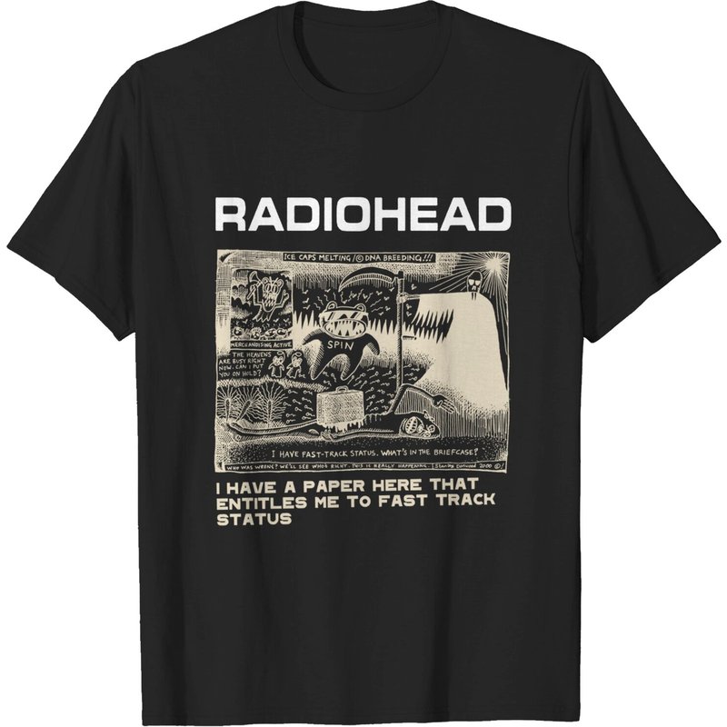 T-shirt pour hommes Radiohead en noir — T-shirts pour hommes