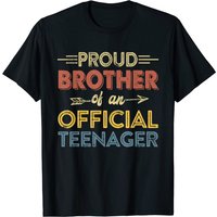 Proud Brother Official Teenager Birthday Party T-Shirt for Men