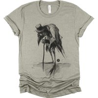 T-Shirt Old Crow Esthétique Victorienne Gothique avec Corbeau pour Hommes — T-shirts pour hommes