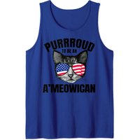 Purrroud d'être un A'meowican T-shirt à Manches Courtes pour Hommes — T-shirts pour hommes
