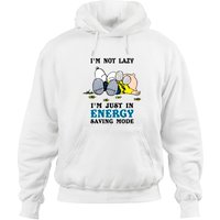 I'm Not Lazy I'm Just In Energy Saving Mode Snoopy Hoodie — Mens Hoodies