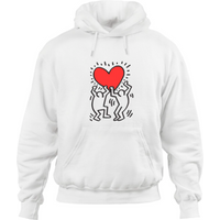 Pirend X Keith Haring Men Holding Heart Icon Hoodie
