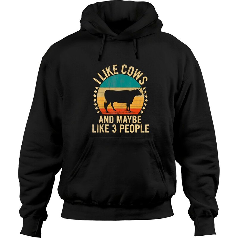 I Like Cows And Maybe Like 3 People Farm Farmers Pullover Hoodie — Sweats à capuche pour hommes