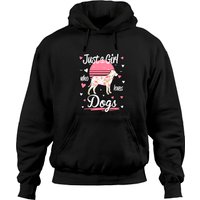 Dog Design Just A Girl Who Loves Dogs Hoodie Pullover — Sweats à capuche pour hommes