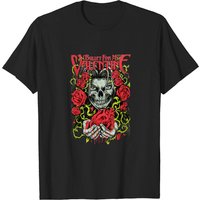 T-shirt Rose Bullet For My Valentine Roses Et Coeur Noir — T-shirts pour hommes