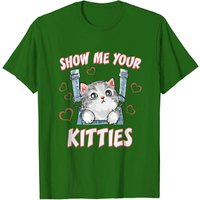 T-shirt Show Me Your Kitties pour hommes - Cadeau amusant pour amoureux des chats — T-shirts pour hommes