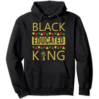 Hoodie Éduqué Noir King pour Hommes — Sweats à capuche pour hommes