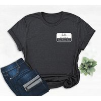 T-shirt personnalisé Hello My Name Is pour hommes