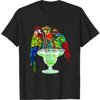 T-shirt Parrots Drinking Margarita pour hommes — T-shirts pour hommes