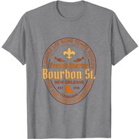 T-shirt souvenir du French Quarter Bourbon St à la Nouvelle-Orléans pour hommes