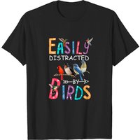 T-shirt pour hommes facilement distrait par les oiseaux