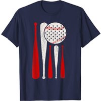 T-shirt de baseball vintage pour hommes en noir — T-shirts pour hommes