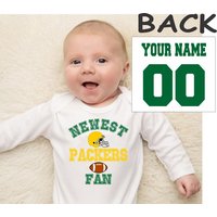 Personalized Packers Fan Double Sided Baby Bodysuits — Baby Onesies