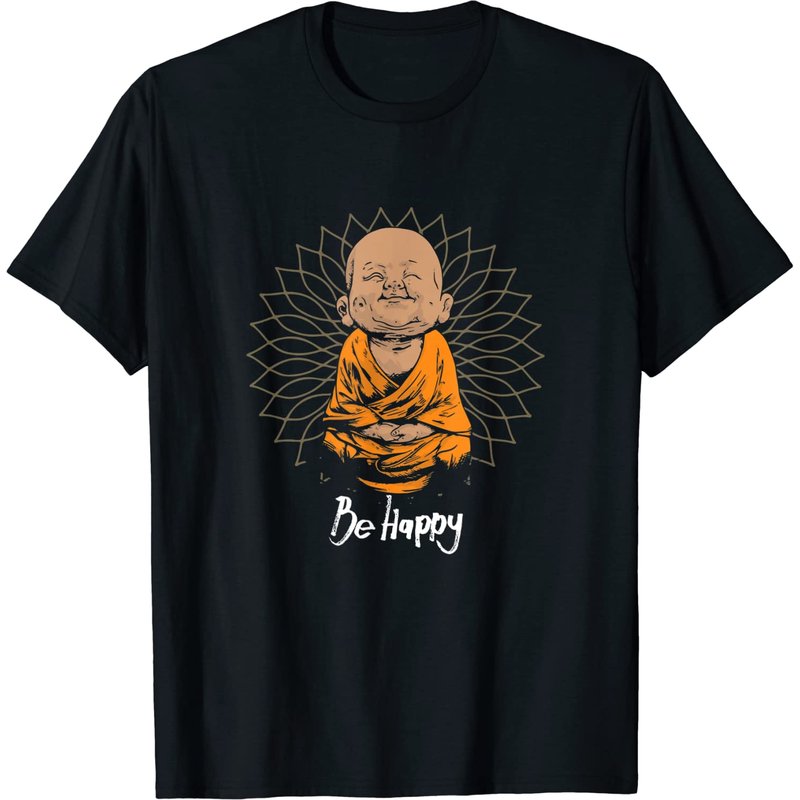 T-shirt Buddha Babies pour hommes Happy Zen Petit Bouddha Mandala — T-shirts pour hommes